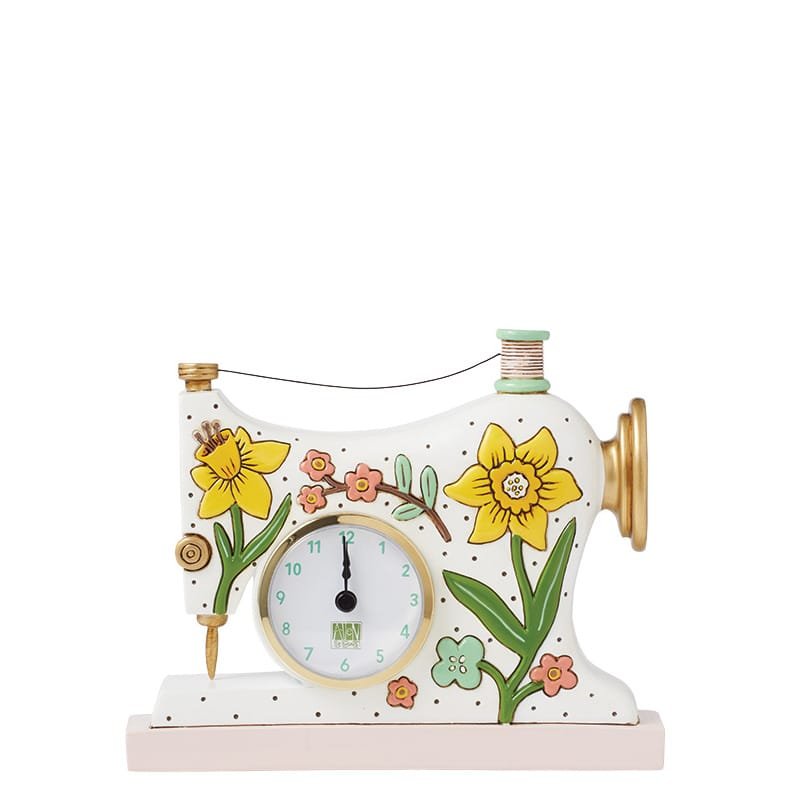 Sewing Machine Desk Clock by Allen Designs