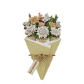 Just Married 3D Flower Figurine Card