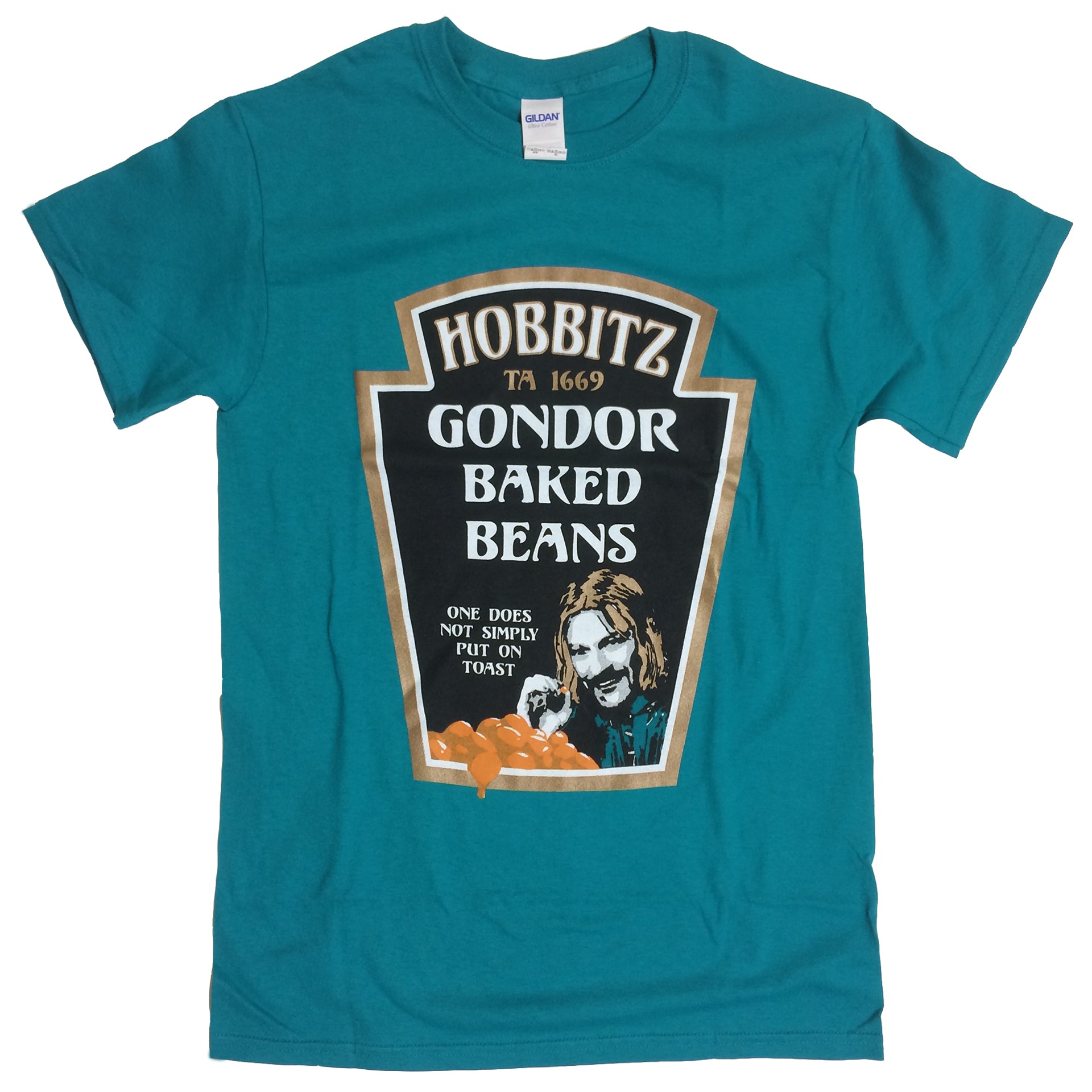 HOBBITZ BAKED BEANS L.O.T.R. SHAUN BEAN INSPIRED T-SHIRT