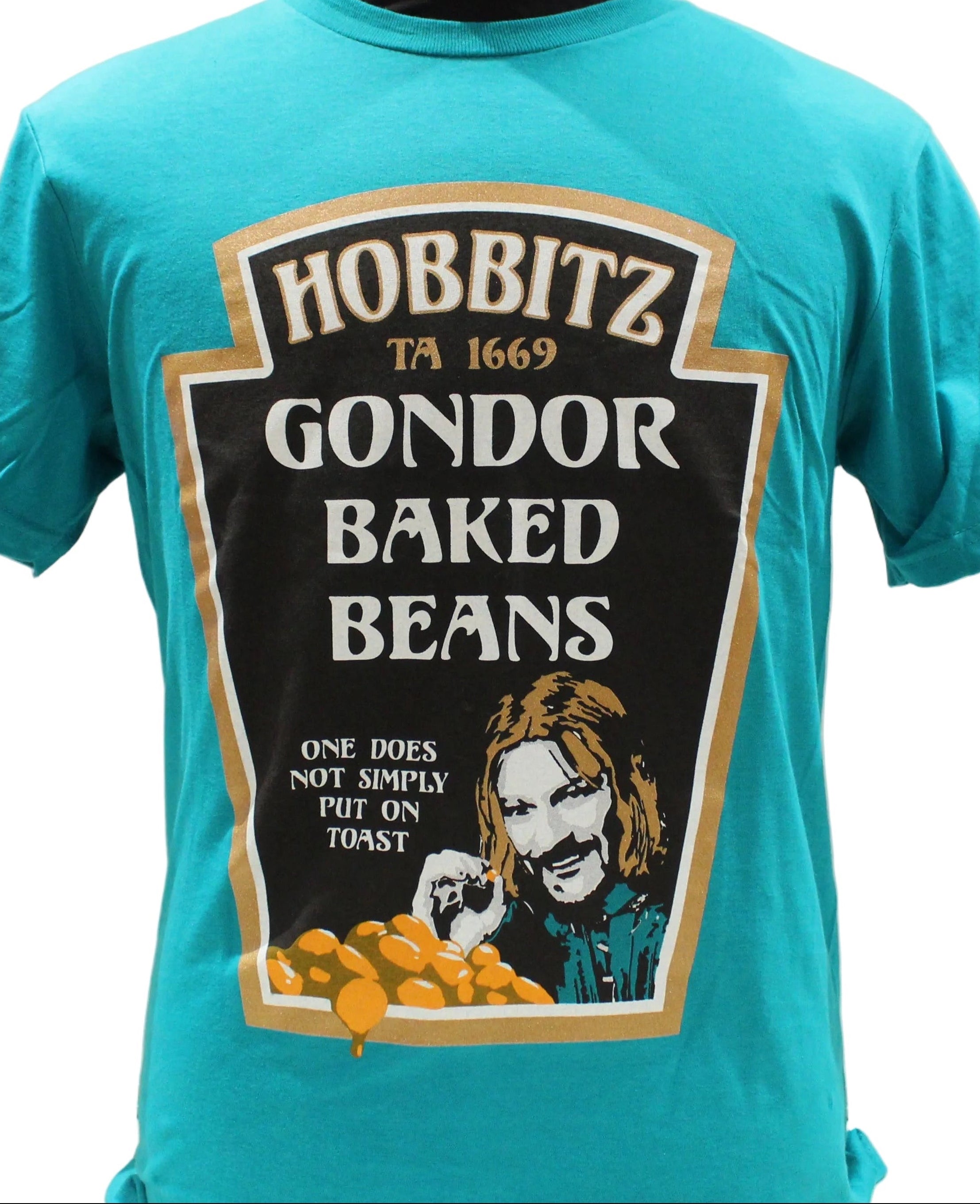 HOBBITZ BAKED BEANS L.O.T.R. SHAUN BEAN INSPIRED T-SHIRT