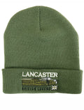 Avro Lancaster WW2 Heavy Bomber RAF Aircraft Embroidered Green Beanie Hat