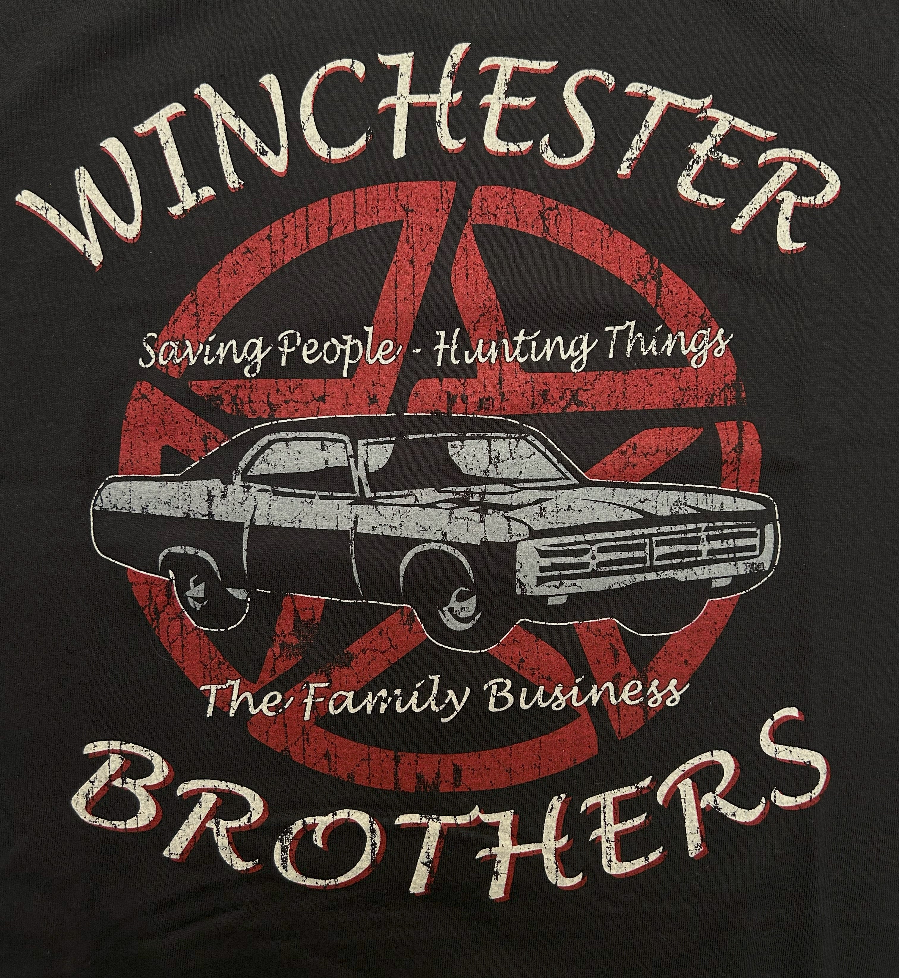 WINCHESTER BROTHERS - Distressed Design ZIPPED HOODIE