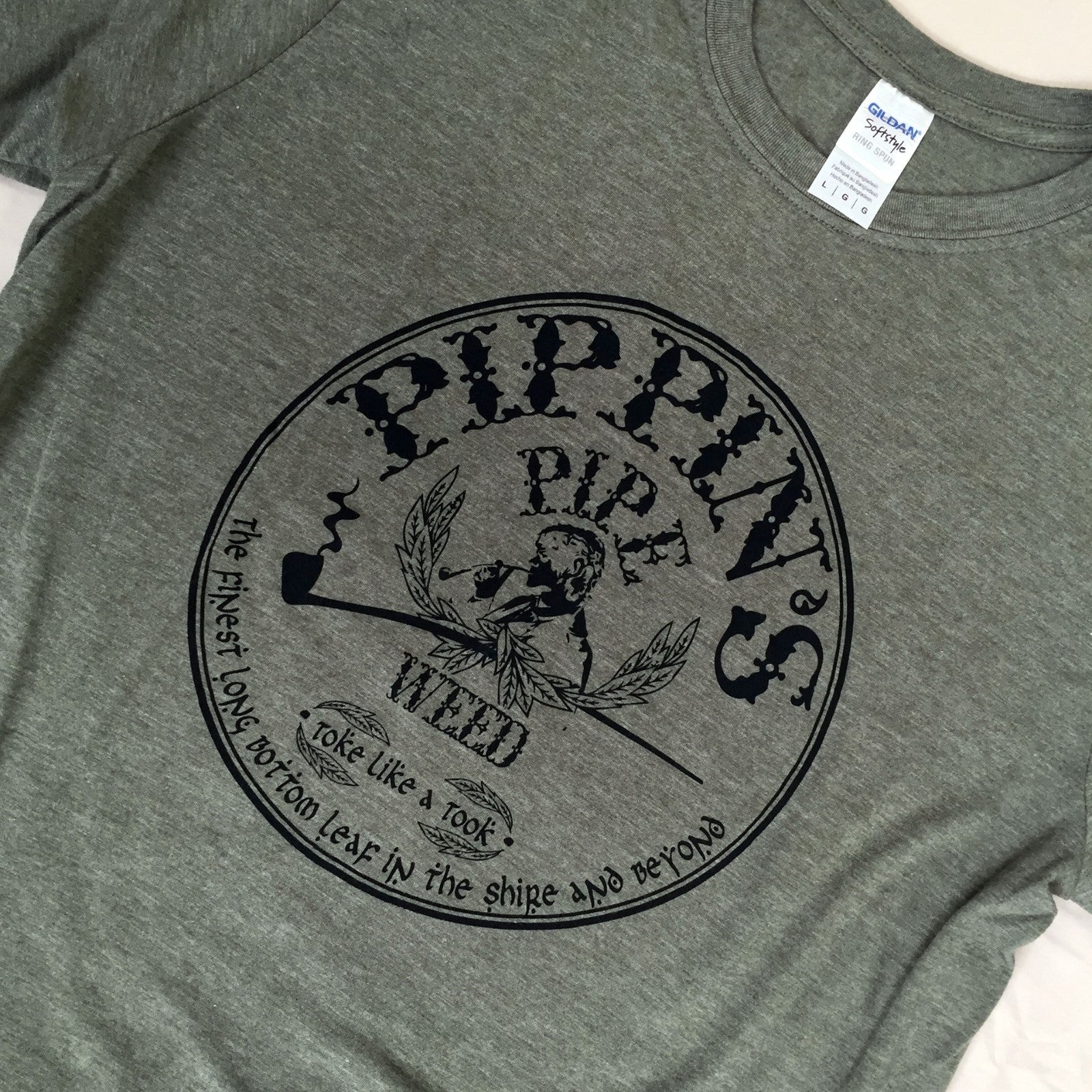 LORD OF THE RINGS Pipe Weed Logo Tolkien inspired T-shirt