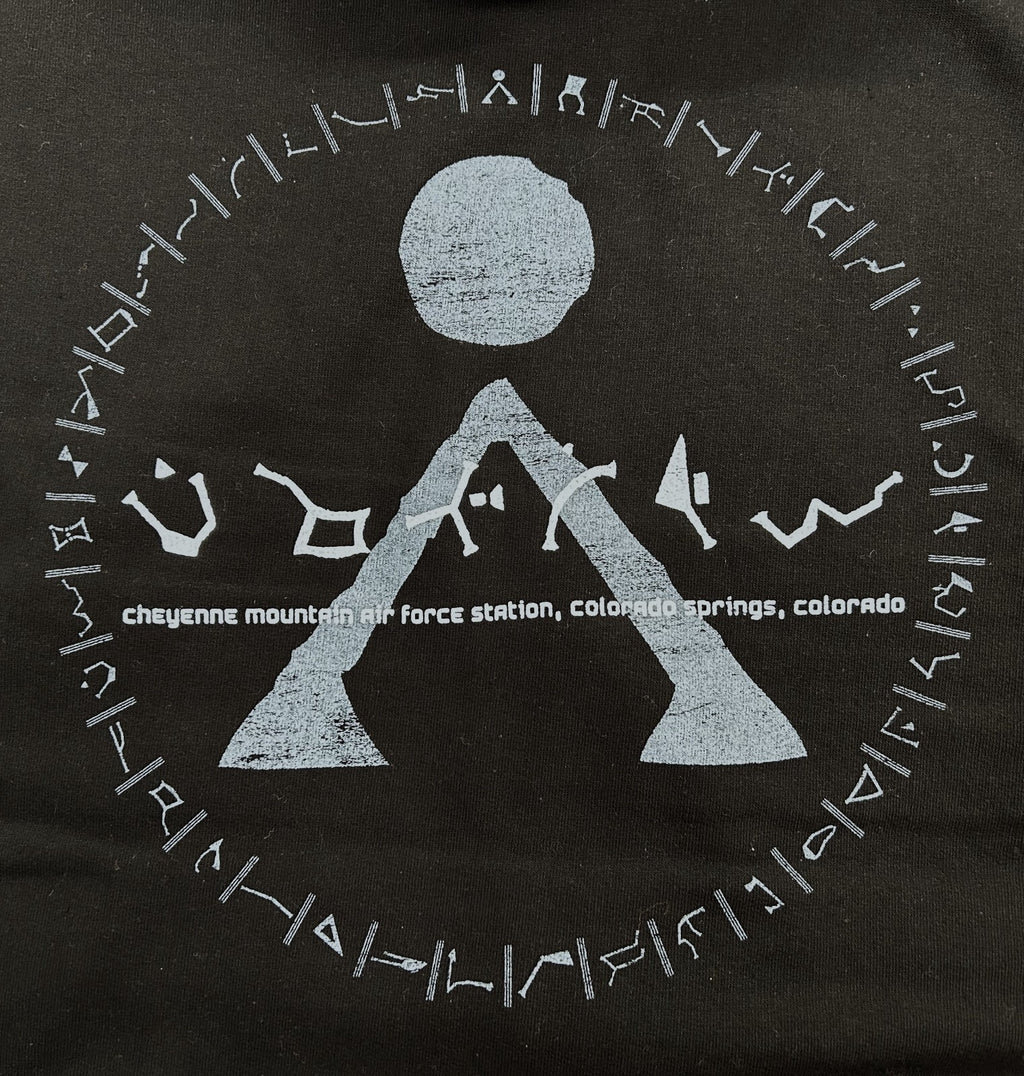 STARGATE Origin / Earth Symbol - Distressed Design ZIPPED HOODIE for Film fans