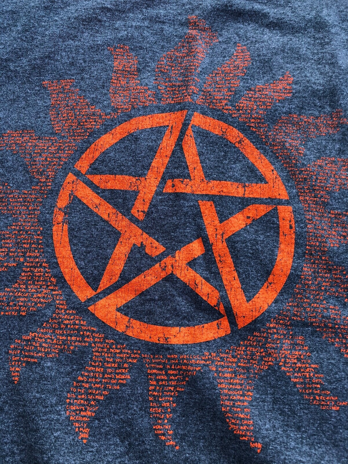 Ladies "Supernatural" inspired T-Shirt Anti-possession Symbol - Tattoo
